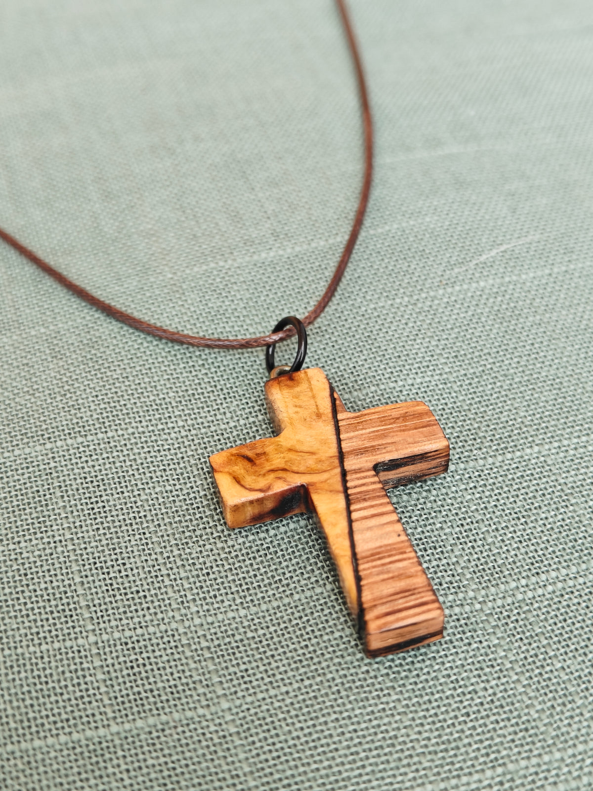 Curly birch/oak confirmation cross