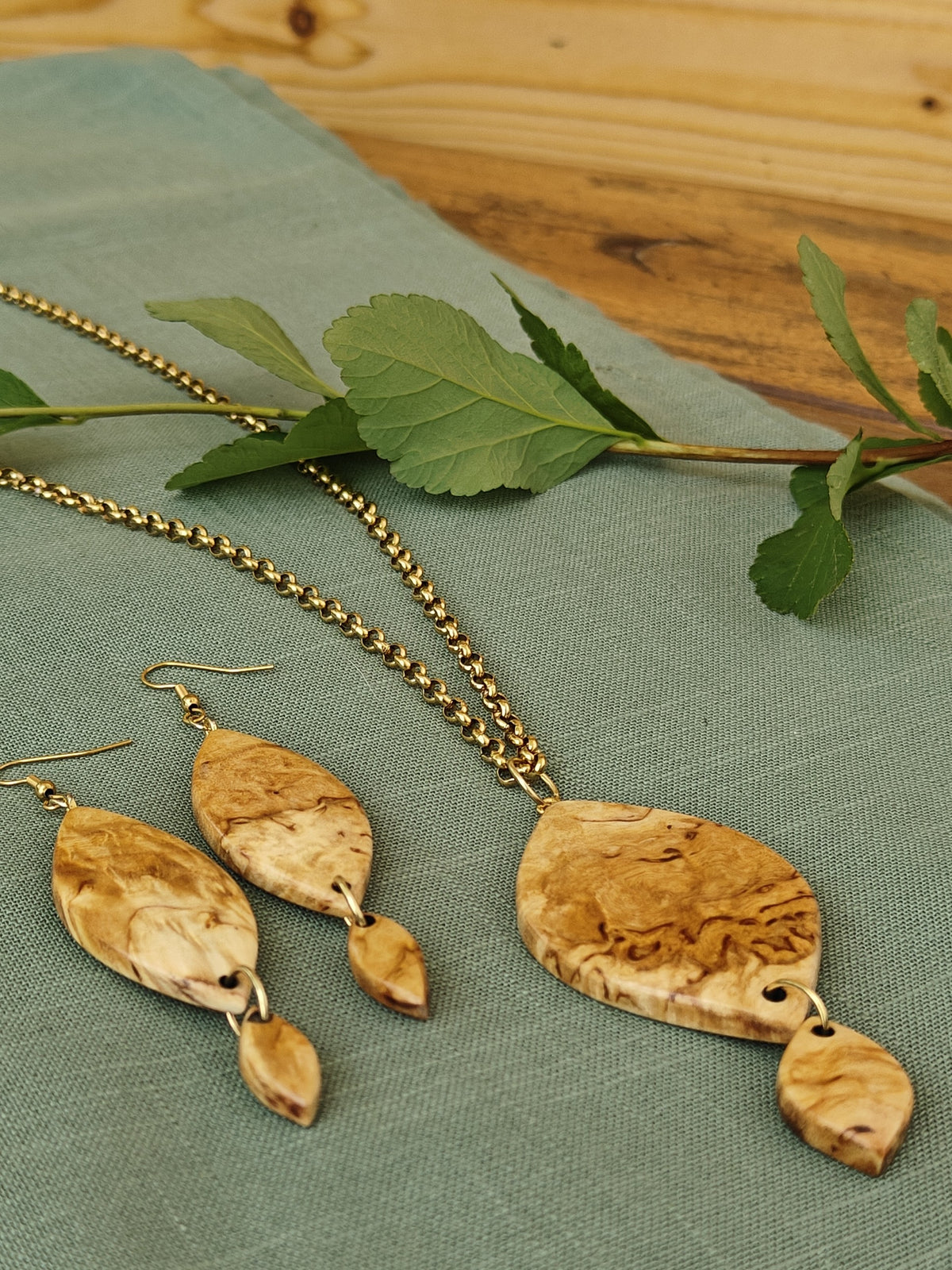 Spring Leaf - Jewelry Set