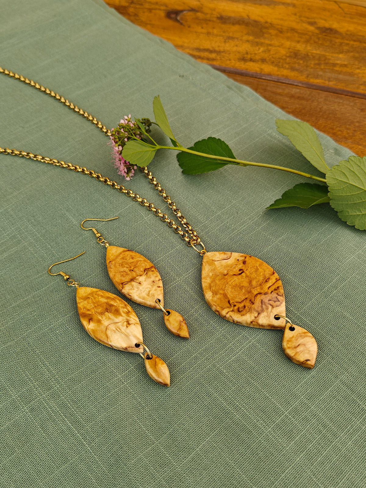 Spring Leaf - Jewelry Set